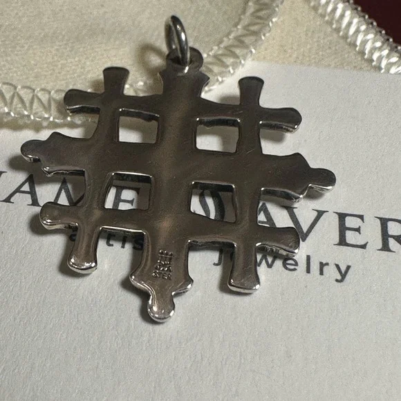Retired James Avery Jerusalem Cross Pendant 925 Sterling Silver - Unisex. 6.57g - Picture 5 of 7